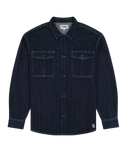 The Wrangler Mens Casey Jones Utility Shirt in Medium Indigo