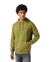 The Wrangler Mens Sign Off Hoodie in Capulet Olive