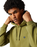 The Wrangler Mens Sign Off Hoodie in Capulet Olive