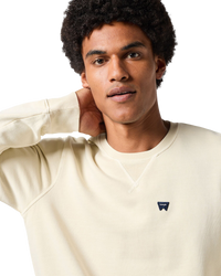 The Wrangler Mens Sign Off Sweatshirt in Stone