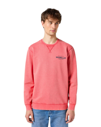 The Wrangler Mens Graphic Sweatshirt in Burnt Sienna