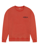 The Wrangler Mens Graphic Sweatshirt in Burnt Sienna