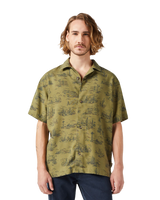 The Wrangler Mens Resort Shirt in Olive Scenic