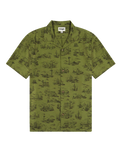 The Wrangler Mens Resort Shirt in Olive Scenic