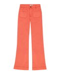 The Wrangler Womens Flare Trousers in Burnt Sienna