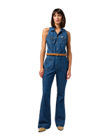 The Wrangler Womens Racer Back Cat Suit in Indigo Wranch