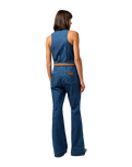 The Wrangler Womens Racer Back Cat Suit in Indigo Wranch