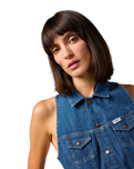 The Wrangler Womens Racer Back Cat Suit in Indigo Wranch