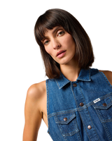 The Wrangler Womens Racer Back Cat Suit in Indigo Wranch