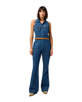 The Wrangler Womens Racer Back Cat Suit in Indigo Wranch