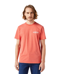 The Wrangler Mens Graphic T-Shirt in Burnt Sienna