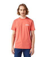 The Wrangler Mens Graphic T-Shirt in Burnt Sienna