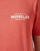 The Wrangler Mens Graphic T-Shirt in Burnt Sienna