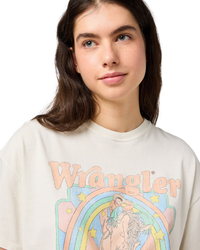 The Wrangler Womens Girlfriend T-Shirt in Vintage White