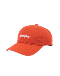 The Wrangler Womens Washed Logo Cap in Burnt Sienna