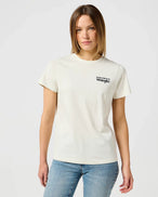 The Wrangler Womens Graphic T-Shirt in Vintage White | Available at Anns Cottage