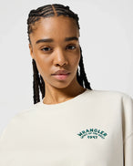 The Wrangler Womens Oversized Sweatshirt in Vintage White