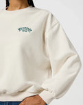 The Wrangler Womens Oversized Sweatshirt in Vintage White