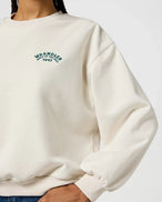 The Wrangler Womens Oversized Sweatshirt in Vintage White