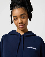 The Wrangler Womens Regular Hoodie in Navy