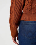 Cable Knit Jumper in Gingerbread