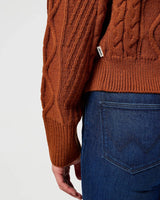 Cable Knit Jumper in Gingerbread