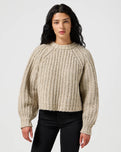 Puff Sleeve Jumper in Oatmeal