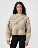 Puff Sleeve Jumper in Oatmeal