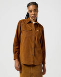 Western Cord Shirt in Monks Robe