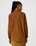 Western Cord Shirt in Monks Robe