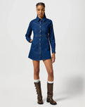 The Wrangler Womens Slim Fit Dress in Blue Bella