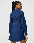 The Wrangler Womens Slim Fit Dress in Blue Bella