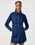 The Wrangler Womens Slim Fit Dress in Blue Bella