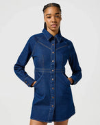 The Wrangler Womens Slim Fit Dress in Blue Bella