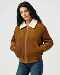 The Wrangler Womens Aviator Jacket in Monks Robe