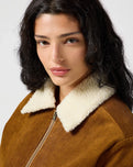 The Wrangler Womens Aviator Jacket in Monks Robe