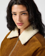 The Wrangler Womens Aviator Jacket in Monks Robe