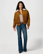 The Wrangler Womens Aviator Jacket in Monks Robe