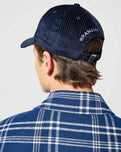 The Wrangler Mens Corduroy Cap in Navy