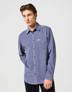 1 Pocket Corduroy Shirt in Grisaille