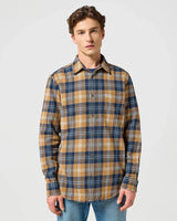 The Wrangler Mens 1 Pocket Shirt in Dijon