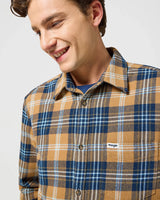 The Wrangler Mens 1 Pocket Shirt in Dijon