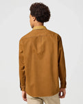 The Wrangler Mens Casey Colourblock Shirt in Monks Robe