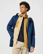 The Wrangler Mens Casey Colourblock Shirt in Monks Robe