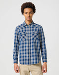 Western Indigo Shirt in Dark Wash