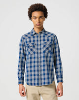 Western Indigo Shirt in Dark Wash