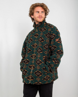 Sherpa Fleece Jacket in Scarab