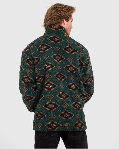 Sherpa Fleece Jacket in Scarab