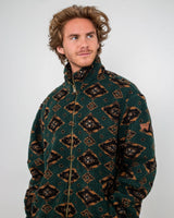 Sherpa Fleece Jacket in Scarab