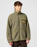 Casey Shearling Fleece Jacket in Ivy Green